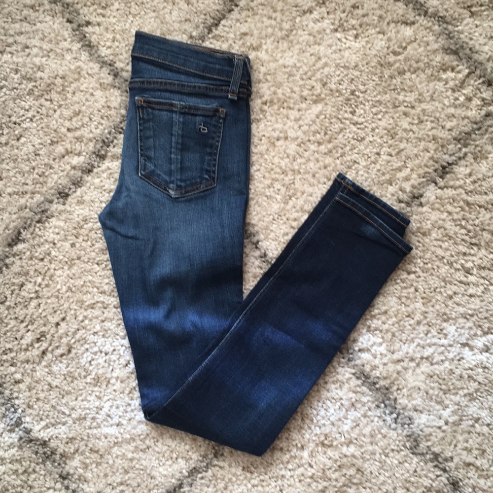 Rag & Bone..Dark wash skinny jeans- size 25